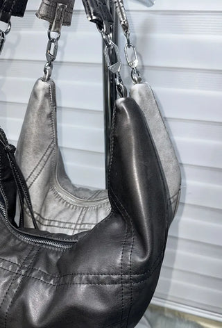 Graypip Crack Leather Vintage Shoulder Bag