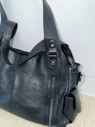 Oa Big Leather Shoulder Bag