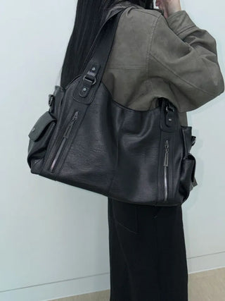 Oa Big Leather Shoulder Bag