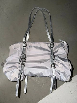 Dav Nylon Belt Shirring Shoulder Bag