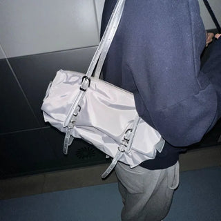 Dav Nylon Belt Shirring Shoulder Bag