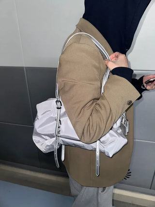 Dav Nylon Belt Shirring Shoulder Bag