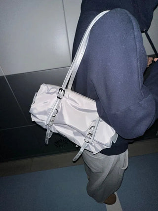 Dav Nylon Belt Shirring Shoulder Bag