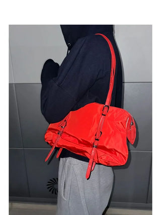 Dav Nylon Belt Shirring Shoulder Bag