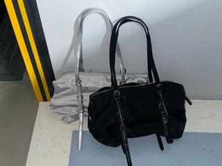 Dav Nylon Belt Shirring Shoulder Bag