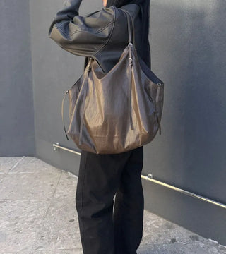 Orb Leather Belt Strap Big Shoulder Bag