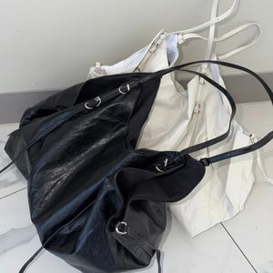 Orb Leather Belt Strap Big Shoulder Bag