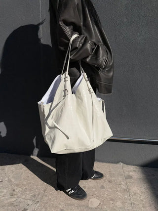 Orb Leather Belt Strap Big Shoulder Bag