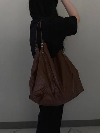 Orb Leather Belt Strap Big Shoulder Bag