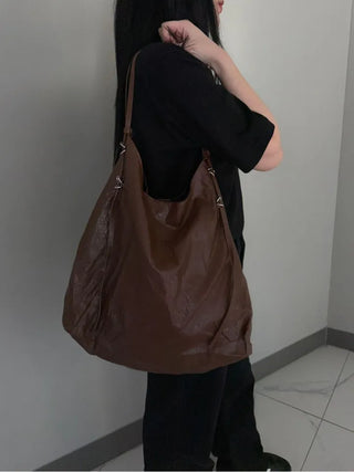 Orb Leather Belt Strap Big Shoulder Bag