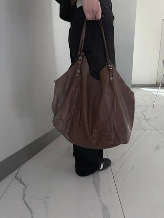 Orb Leather Belt Strap Big Shoulder Bag