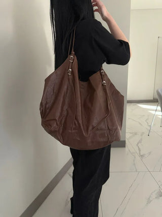 Orb Leather Belt Strap Big Shoulder Bag