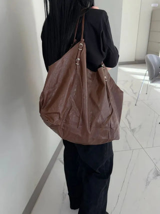 Orb Leather Belt Strap Big Shoulder Bag