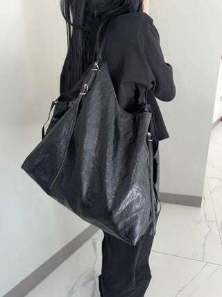 Orb Leather Belt Strap Big Shoulder Bag
