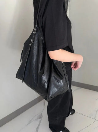 Orb Leather Belt Strap Big Shoulder Bag
