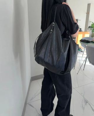 Orb Leather Belt Strap Big Shoulder Bag