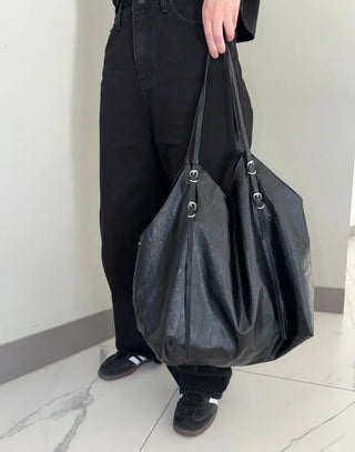 Orb Leather Belt Strap Big Shoulder Bag
