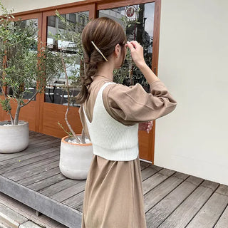 Knit cropped bustier