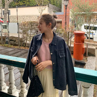 Oversized denim jacket