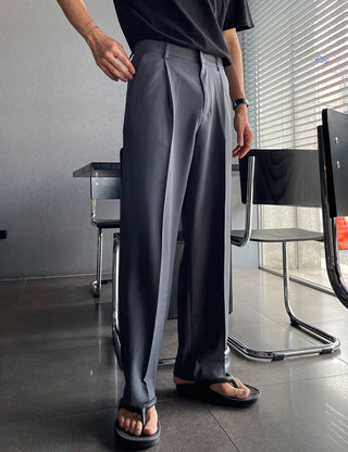 Modern Cooling One-Pleat Summer Slacks (3 colors)