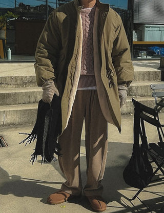 Mink fur-lined parka (2 colors)