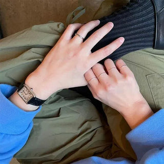 Silver ring set