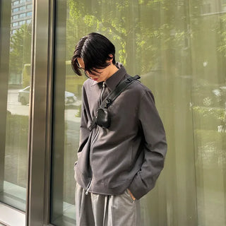 Basic color blouson