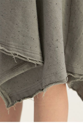 [Monterest] A-Line Patchwork Sweat Skirt