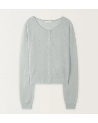 Perforated cardigan