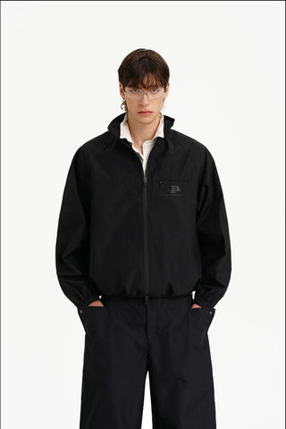 [MASONPRINCE] Stand Collar Windproof Jacket Set