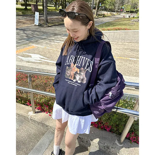 Cat Oversized Hoodie