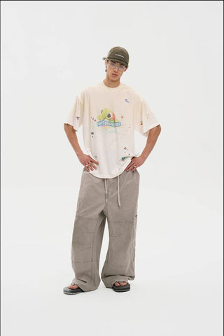 [MASONPRINCE] Cotton Baggy Work Pants