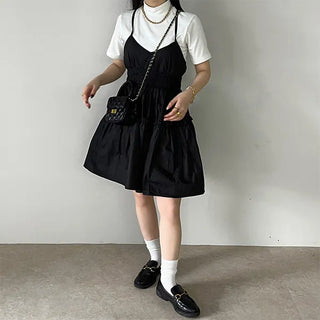 Sleeveless Cancan Mini Dress