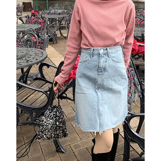 Basic denim skirt