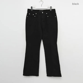 Cotton line flare pants