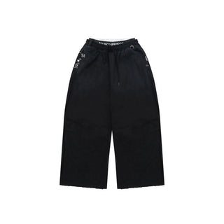 [MASONPRINCE] Washed Wide Leg Sweatpants with Metal Charms
