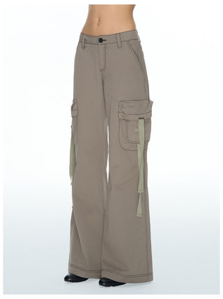 [NECY] Utility Cargo Strap Pants