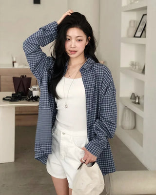 3.5-length cotton shorts