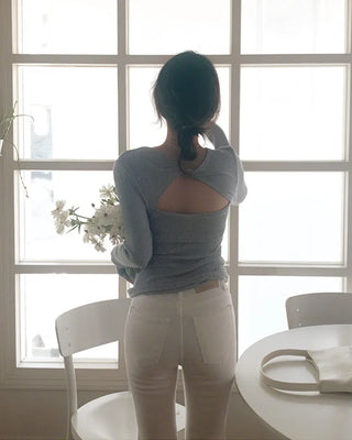 (short/basic/long) Elasticated semi-bootcut pants