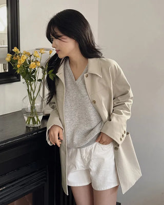 Daily V-neck knit