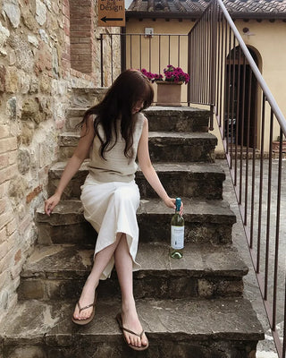 Cotton long skirt