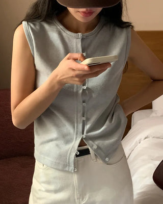 Layered bustier top sleeveless