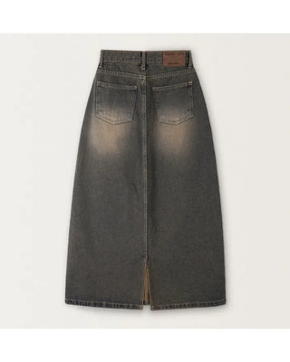 Vintage Wash Denim Skirt