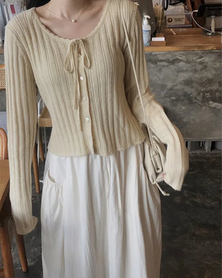 Daily elastic waist skirt