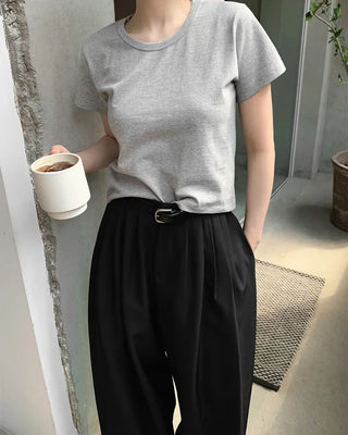 (7 colors) Basic short-sleeved T-shirt