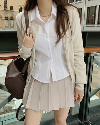 (basic/cropped) Striped shirt - 3 colors