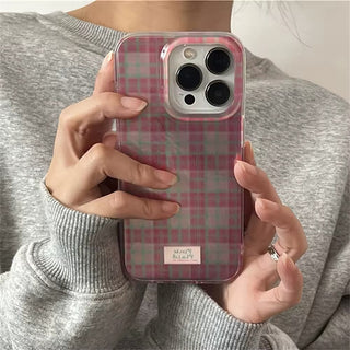 Retro Grid iPhone Case