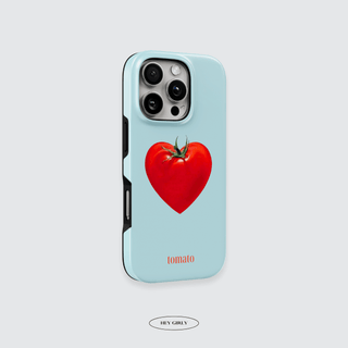 Blue Tomato Heart iPhone Case