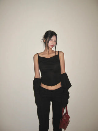 Drape Line Cover Nashi Cardigan Set