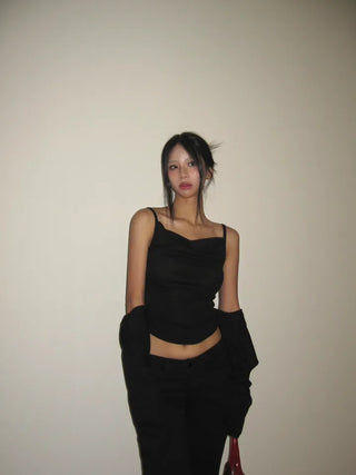 Drape Line Cover Nashi Cardigan Set